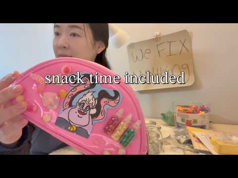 ASMR  Repair Shop role play (Snack Time included)