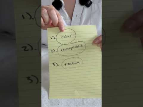Your ASMR style homework: Texture and Color ✍️ #asmr #personalstylist #softspoken #roleplay