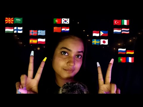 ASMR Whispering 25 Different Languages in 2 Minute