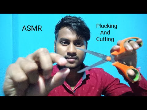 ASMR Plucking  And Cutting  Your Negative Energy