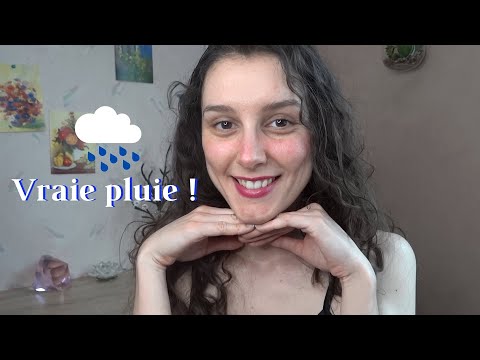 ASMR FR: De la VRAIE pluie pour t'endormir ! (rain, nature, whisper, hand movement, personal)