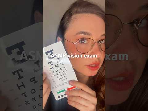 ASMR eye exam #asmreyeexam #asmrglasses #asmrpersonalattention