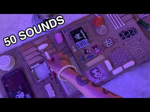 ASMR ☆ RATING MY TRIGGER BOARD BOOK (no talking)