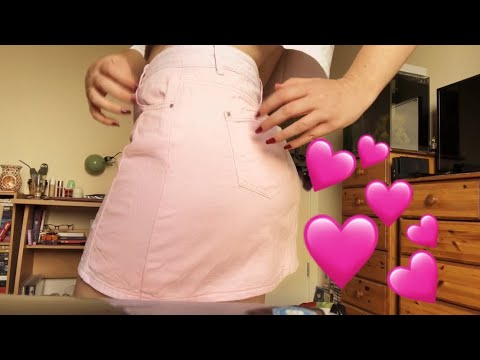 ASMR - Jean Skirt Scratching