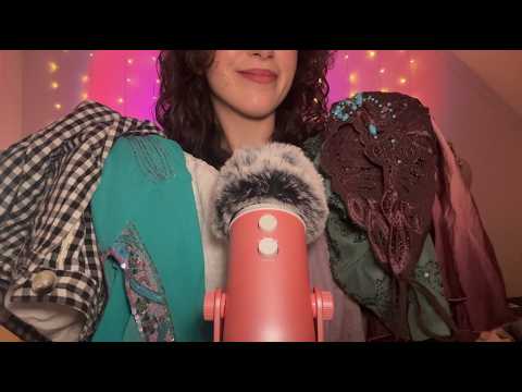 ASMR Favourite Thrift Spring/Summer Finds (fabric scratching, whispering)