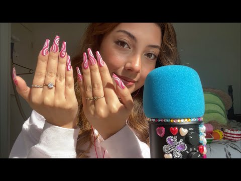 ASMR Nail application + nail tapping 💅💗 | Whispered