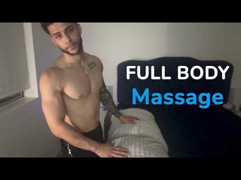 ASMR Male Full Body Massage 🏳️‍🌈 (For Men Only) - Relaxation, Soothing Whispers, Stress Relief