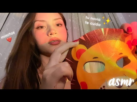 ♡ Asmr  tu novia te cuida y te hace un skincare | Atención Personal ❤️