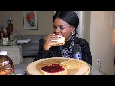 ASMR Eating Peanut Butter Jelly PBJ