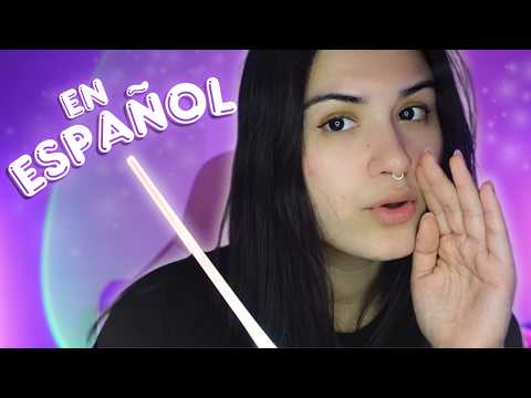 Bilingual ASMR 😴 TINGLY Spanish Trigger Words (Layered Sounds, Repetition, and Tracing)