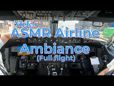 ASMR Airplane Ambiance for Sleep | Full Flight to Atlanta