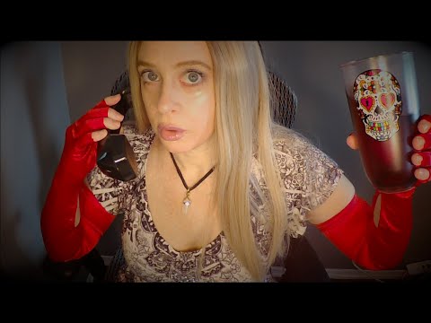 ASMR Vampire Secretary Role Play | Gum Chewing, Typing, Whispering