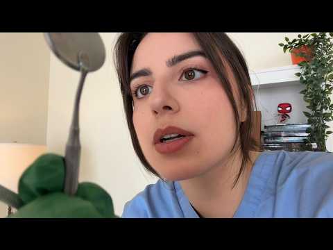 asmr gentle teeth cleaning at the dentist