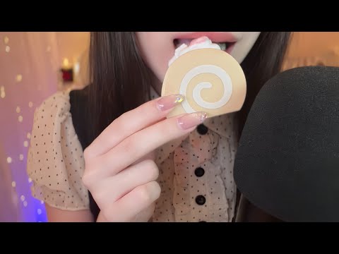 【ASMR】real or fake？本物？偽物？食べられないスイーツを食べる音🍰🍩🍫　Fake food eating sounds