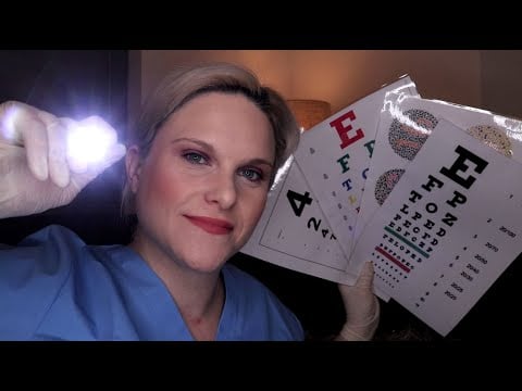An In-Depth ASMR Eye Exam For DEEP Sleep: Realistic & Tingly