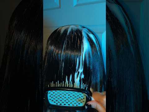 ASMR Satisfying Hair Brushing #asmr #hairplay #shorts #asmrhairbrushing