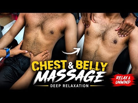 Chest & Belly Massage ASMR | Deep Relaxation & Stress Relief 💈