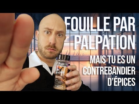 ASMR - Contrôle de fouille par palpation - Contrebandier d'épices