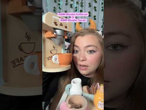 Wooden tea set or coffee set? #asmr