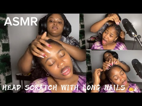 ASMR💫HEAD SCRATCH WITH LONG NAILS 💅 