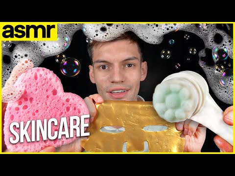 ASMR skin care para dormir con mouth sounds asmr español