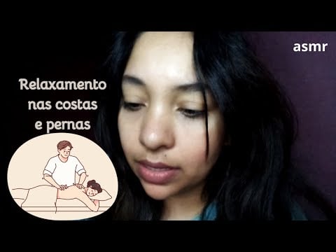 ASMR Massagem e Relaxamento: Hoje a massagista vai cuidar do seu cansaço nas costas e pernas 🦋🌙
