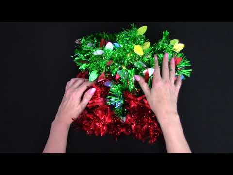 ASMR: Christmas tinsel Version 2 (slower/softer; tapping, no talking)