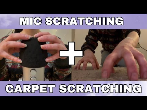 ASMR | HALF MIC SCRATCHING HALF CARPET SCRATCHING | Fast and Aggressive | Custom Video | No Talking