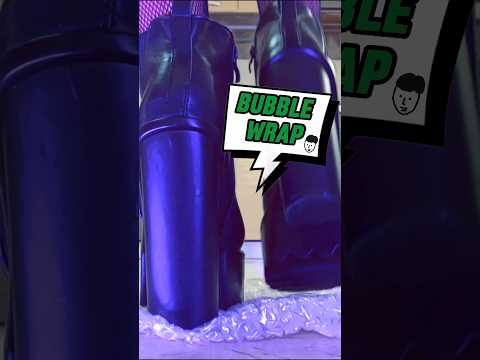 Boots Crushing Things: Pea vs. Bubble Wrap! Oddly Satisfying! ASMR