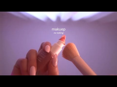 ASMR 🤍 No Talking First person Makeup On Your Face