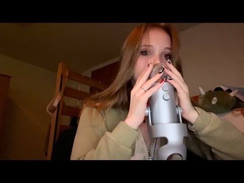asmr random triggers on every blue yeti mic setting (tapping, rambling, gum chewing)