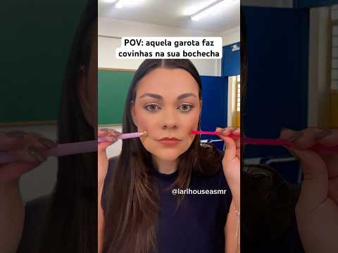 POV: aquela garota faz covinhas na sua bochecha #shorts #asmr #asmrsounds