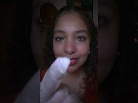 ASMR Terapia Facial com luvas de látex ✨️💎 #asmr