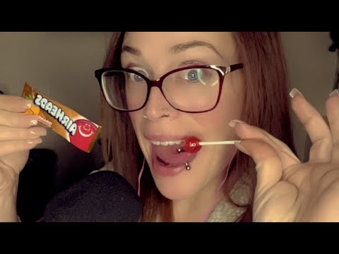 ASMR|Eating candy 🍬 and lollipops 🍭 #asmreating #asmrmouthsounds #chewingsounds g