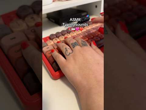 ASMR Typing sounds ⌨️💄❤️🩷