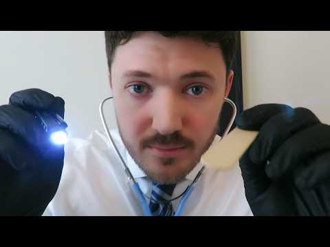 ASMR ~ Cranial Nerve Exam / Breathing Check 💨🩺👨‍⚕️