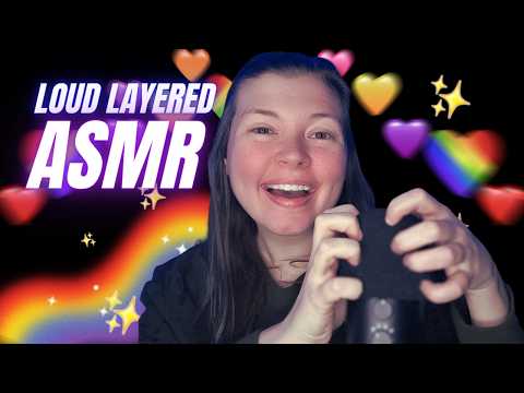 ASMR Loud and Aggressive Layered Mic Triggers No Talking