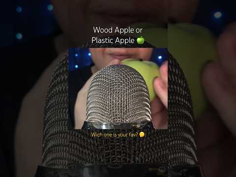 Wood Apple or Plastic Apple? 🍏 #asmr