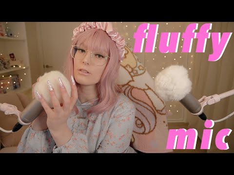 [ASMR] SLOW Fluffy Mic Tingles & Ear To Ear Whispering (JP/ENG)