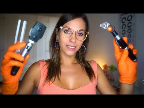 ASMR Full Body Medical Exam | Otoscope, Hearing test & Cranial Nerve Check | Whispered Roleplay
