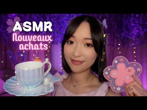 ASMR 🌸 Mes nouvelles trouvailles + Triggers doux pour s'endormir 💤