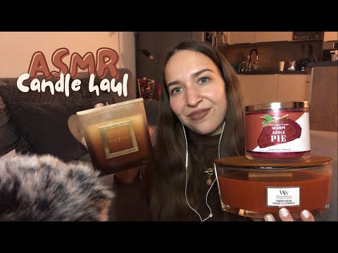 1 hour ASMR ✨ HUGE Candle Haul 🤎 | Bath & Body Works and more (tapping, scratching, whisper ramble)