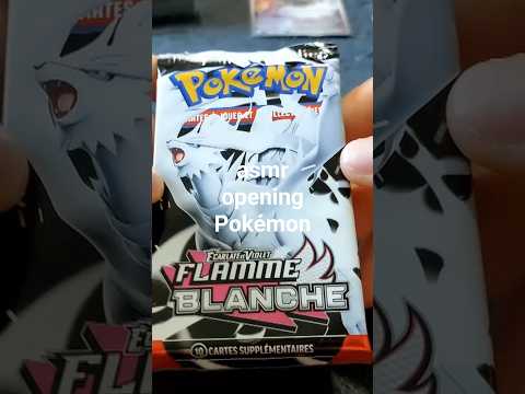 asmr opening booster flamme blanche
