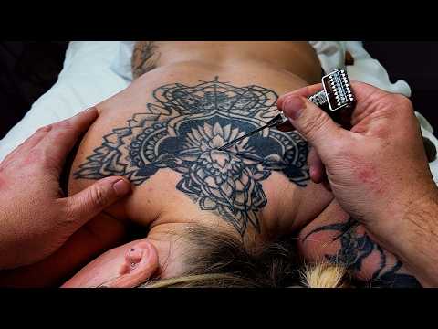 Spine Tingling Tattoo & Back Tracing For Deep Sleep Tonight! [ASMR][No Talking]