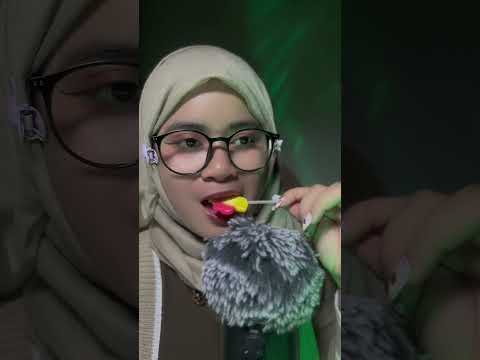 Spit painting pakai lolipop permen 🍭 #asmrvideo