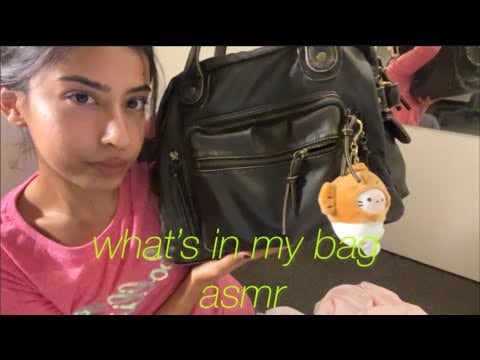 ASMR (no talking) what’s in my handbag