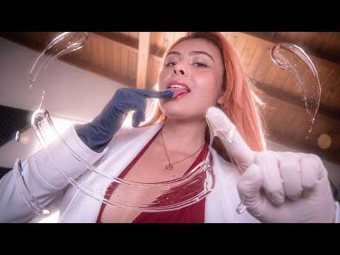 ASMR | Doctora SPIT PAINTING  te receta mucha babita en tu carita