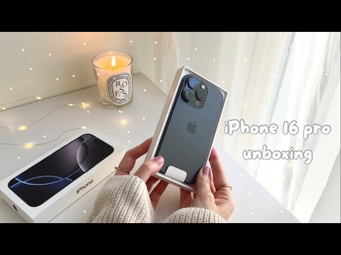 ASMR iPhone 16 pro Aesthetic Unboxing | asmr suomi