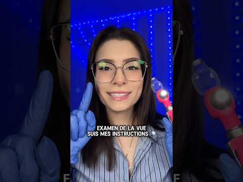 ASMR Examen de la Vue VITE 🎉 #shorts #asmr #asmrfrancais