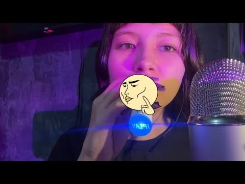 asmr more triggers in blue yeti+ spit paiting :3